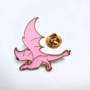 Pink Dragon Pin Badge