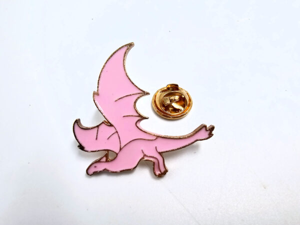 Pink Dragon Pin Badge