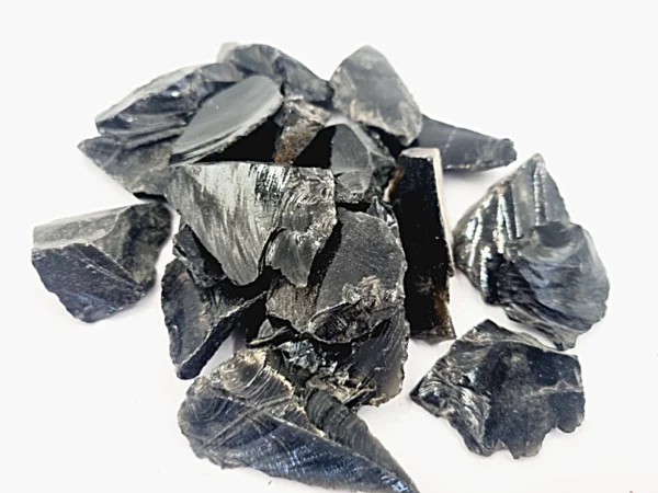 Black Obsidian Rough Crystal Pieces - Hello Indigo Halo