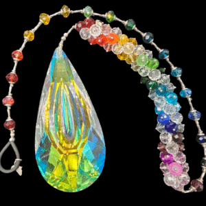 *Rainbow Tear Large Prism Cluster Hanging Sun Catcher