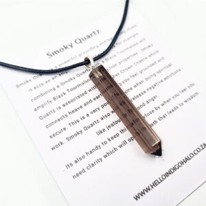 Smoky Quartz Crystal Necklace (925 Silver)