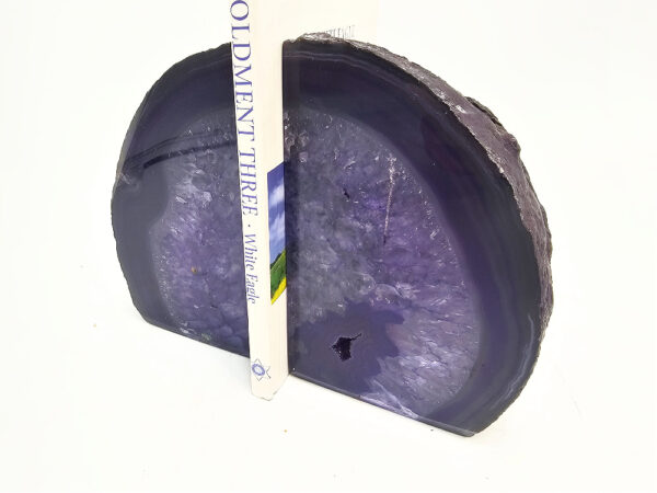 Agate Geode Book Ends