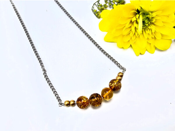 Amber Bead Necklace