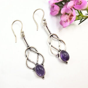 Amethyst Celtic Knot Earrings