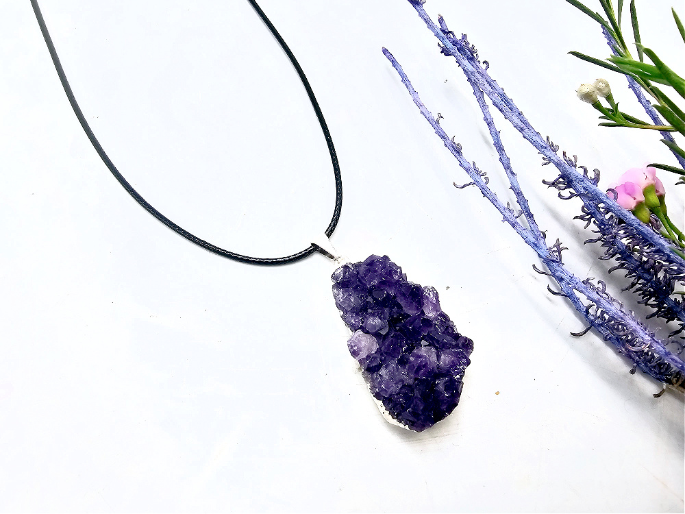 Amethyst Cluster Necklace Amethyst Cluster Necklace