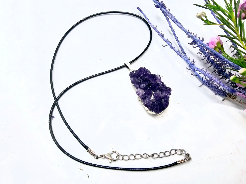 Amethyst Cluster Necklace Amethyst Cluster Necklace - Image 2