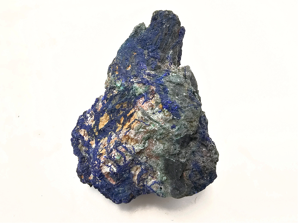 Azurite Rough Specimen D (48g) Malachite Inclusions Azurite Rough Specimen D (48g) Malachite Inclusions