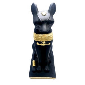 Egyptian Bastet Black Cat Statue XL (42cm)