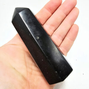 NEW Black Basalt Polished Point B (200g)