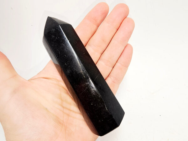 Black Basalt Polished Point B (210g) - Image 2
