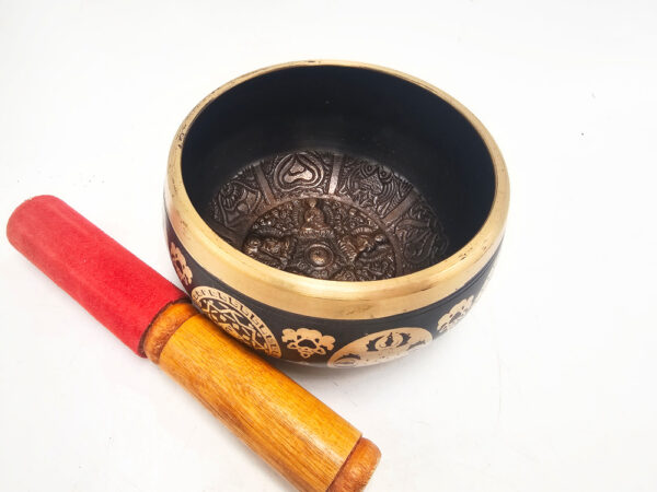 Black Mantra Singing Bowl Medium C - Image 2