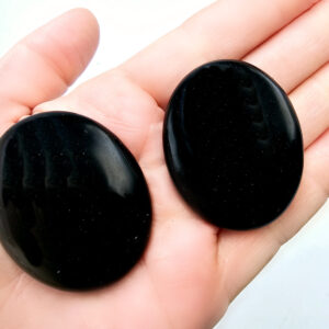 Black Obsidian Palm Stone (4.5cm)