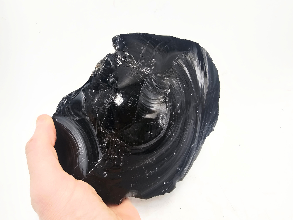 Black Obsidian Rough Large D (1.6kg) Black Obsidian Rough Large D (1.6kg) - Image 2