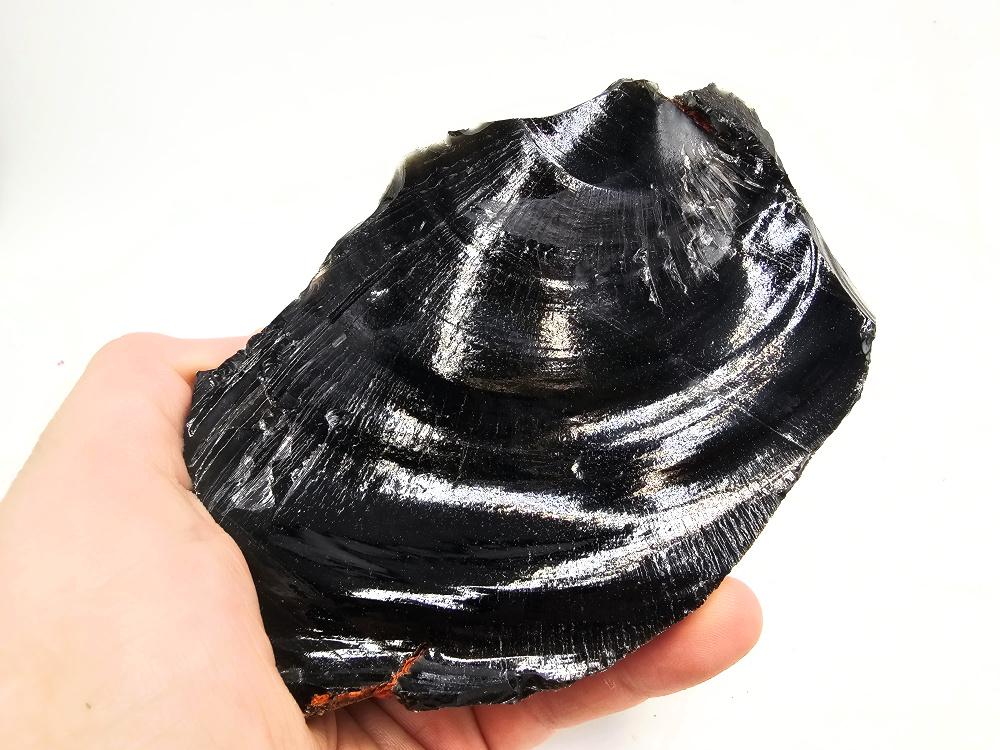 Black Obsidian Rough Large H (412g) Black Obsidian Rough Large
