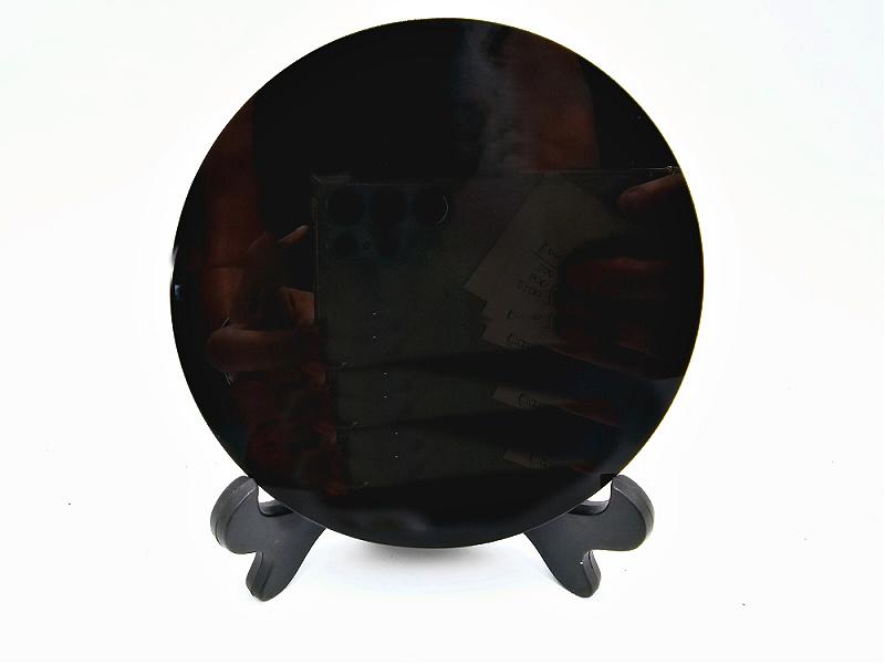 Black Obsidian Scrying Mirror (12cm) Black Obsidian Scrying Mirror (12cm) - Image 2