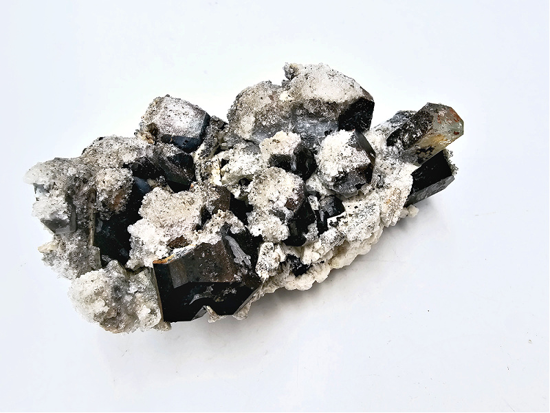 Black Tourmaline & Hyalite F (326g) Black Tourmaline & Hyalite F (326g) - Image 2