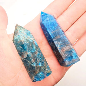 Blue Apatite Point Polished