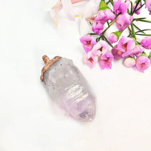 Brandberg Amethyst Copper Pendant