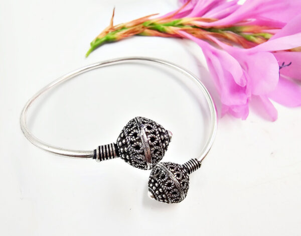 Brass Ethnic Tribal Balls Bangle