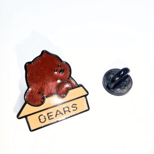 Brown Bear Box Pin Badge