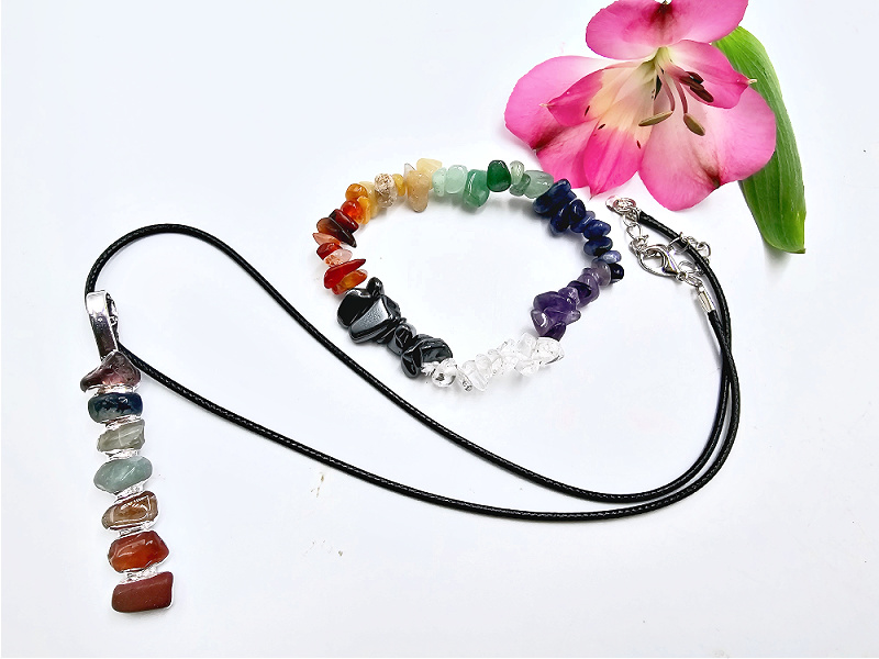 Chakra Tower Necklace & Bangle Jewellery Gift Set Chakra Tower Necklace & Bangle Jewellery Gift Set - Image 3