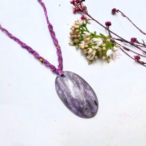 Charoite Macrame Necklace