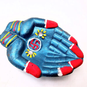Clay Diya Pot Fancy - Blue Hands (Single)