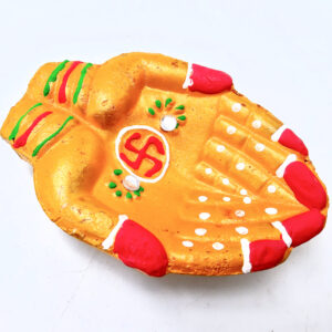 Clay Diya Pot Fancy - Yellow Hands (Single)
