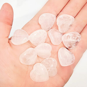 Clear Quartz Flat Heart