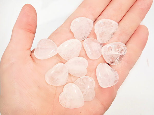 Clear Quartz Flat Heart