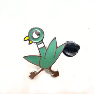 Crazy Blue Bird Pin Badge