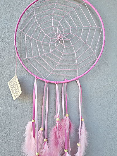 Pink Dream Catcher (35cm) Pink Dream Catcher (35cm) - Image 2
