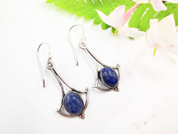 Earrings Lapis Lazuli Wide Drop