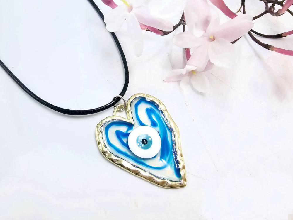 Evil Eye Heart Necklace Evil Eye Heart Necklace
