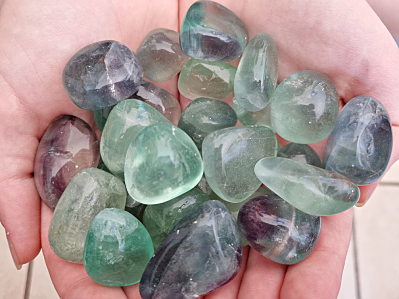 Fluorite Tumble Stones Fluorite Tumble Stones