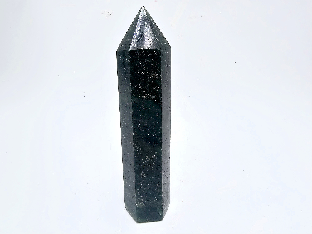 Fuchsite Polished Point C (250g) Pyrite Inclusions Fuchsite Polished Point C (250g) Pyrite Inclusions - Image 2
