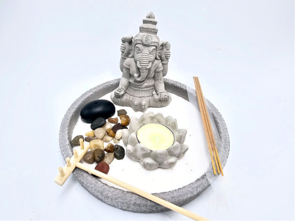 Ganesha Zen Garden Round (18cm)