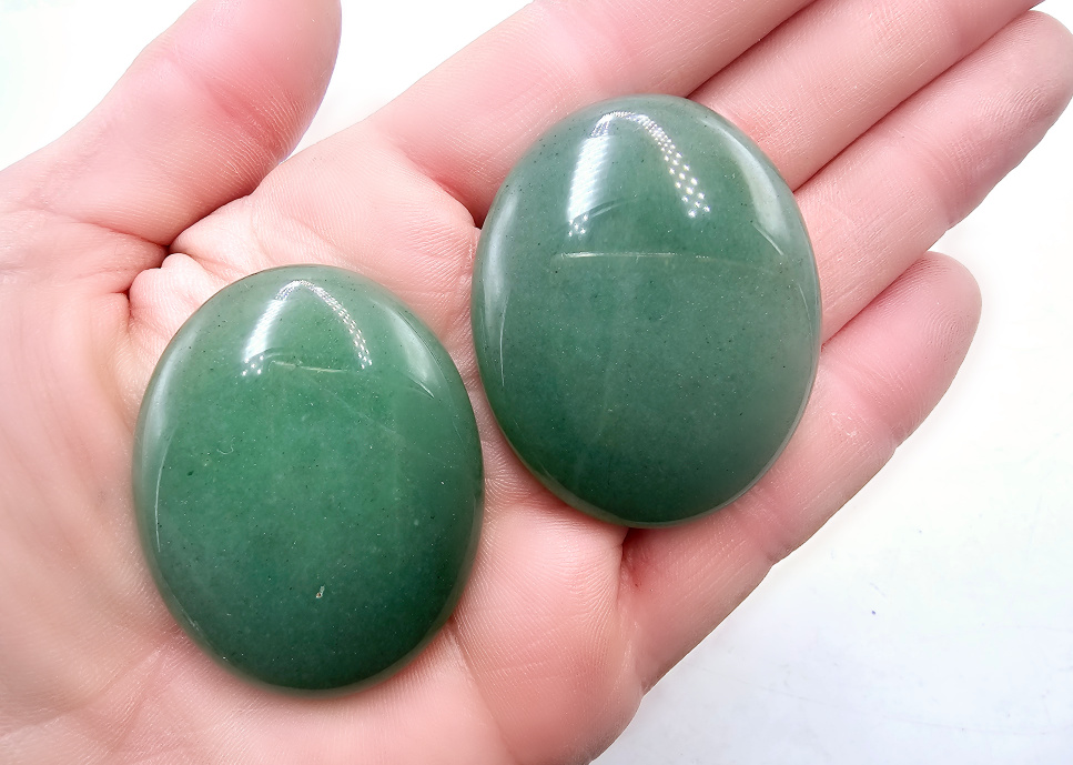 Green Aventurine Palm Stones 5cm Green Aventurine Palm Stones 5cm