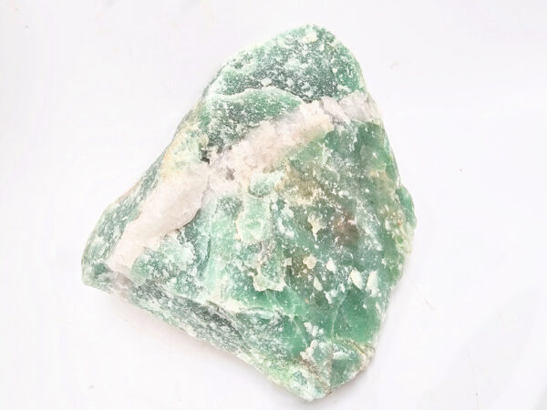 Green Aventurine Rough Chunk C (2.97Kg) Quartz Inclusion - Image 2
