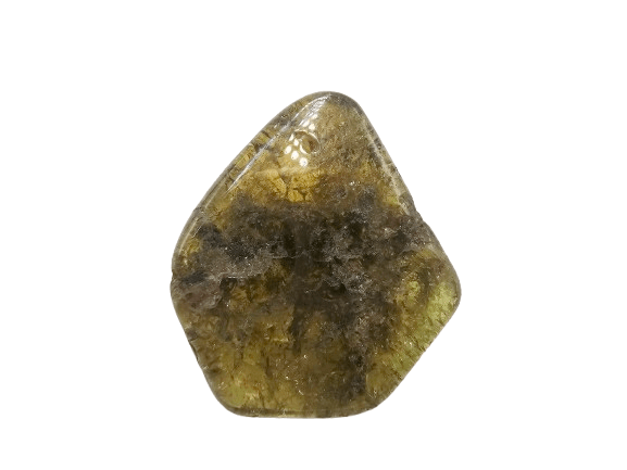 Green Garnet Polished Slice A (12g) Green Garnet Polished Slice