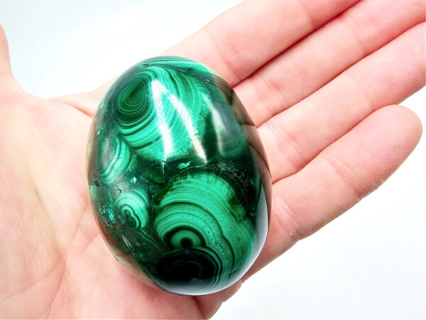 Green Malachite Polished Egg A (220g) - Image 2
