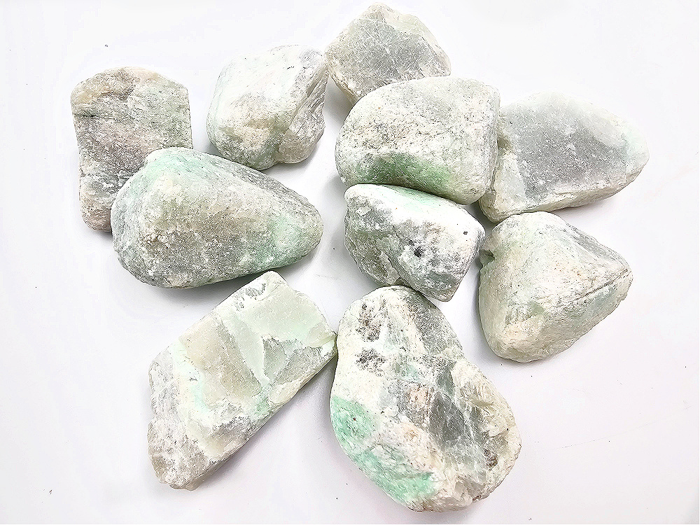Green Moonstone Rough Pieces Green Moonstone Rough Pieces