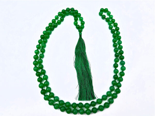 Green Jade Mala Necklace