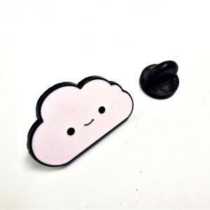 Happy Cloud Pin Badge