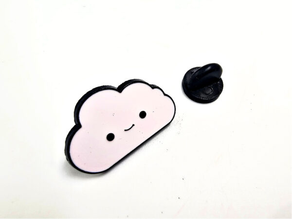Happy Cloud Pin Badge