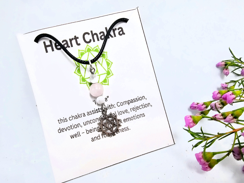 Heart Chakra Necklace - Rose Quartz Heart Chakra Necklace - Rose Quartz