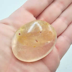 Hematoid Quartz Palm Stone (Golden Healer) G (48g)