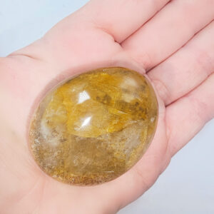 Hematoid Quartz Palm Stone (Golden Healer)
