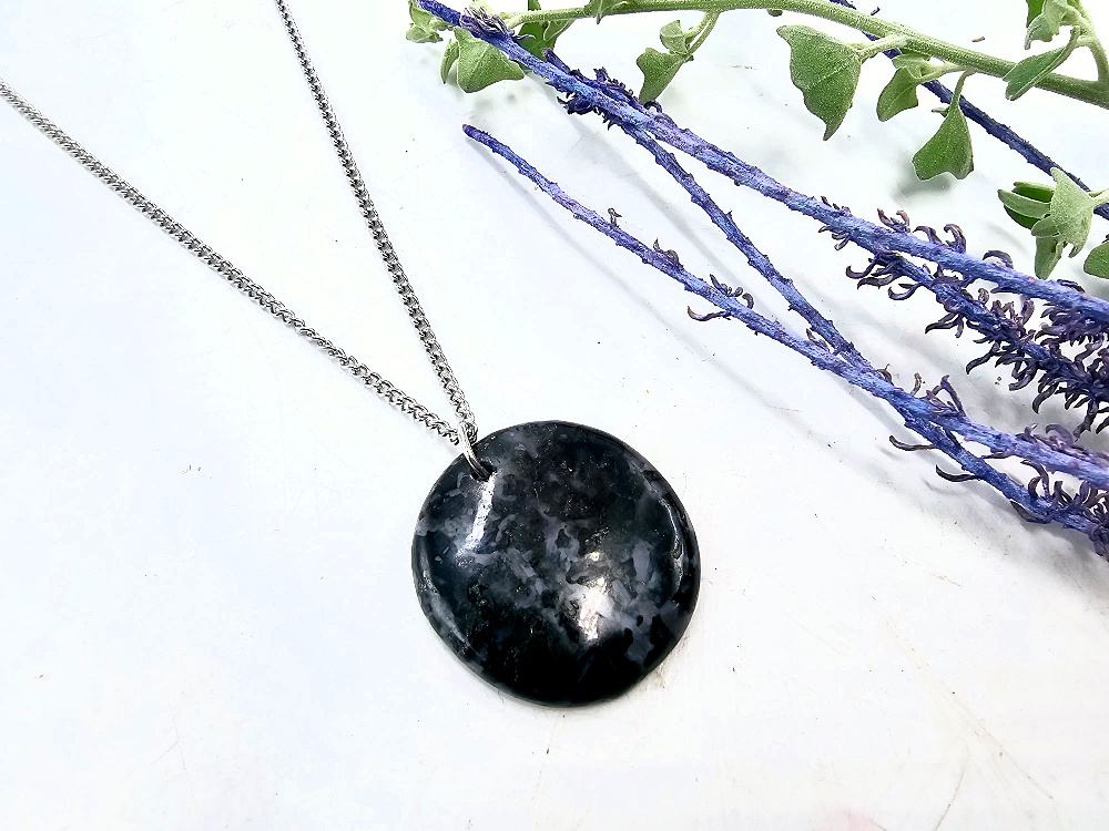 Merlinite (Gabbro) Necklace Round Merlinite (Gabbro) Necklace Round