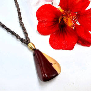 Mookaite Macrame Necklace